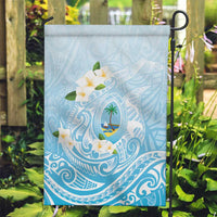 Guam Fishhook Mix Guasali Flowers Garden Flag Dreaming Turquoise