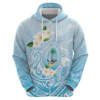 Guam Fishhook Mix Guasali Flowers Hoodie Dreaming Turquoise