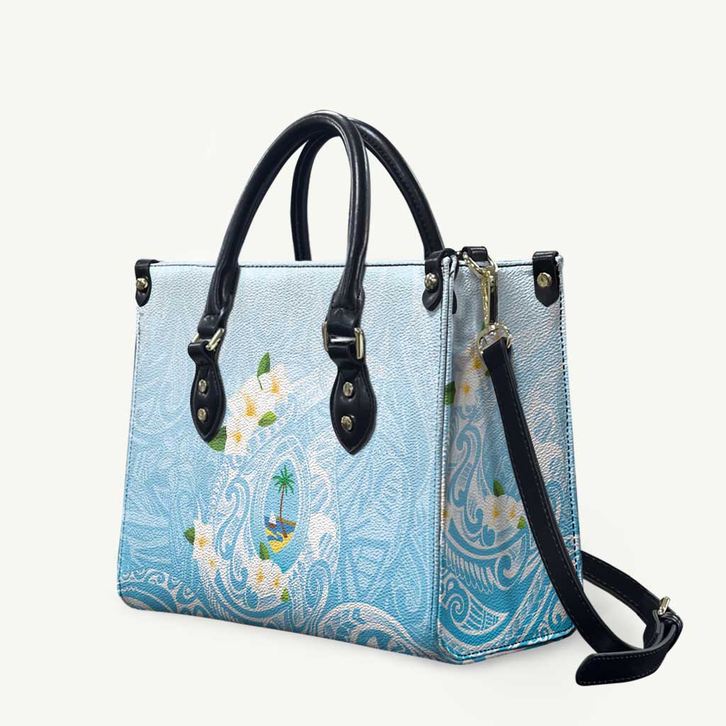 Guam Fishhook Mix Guasali Flowers Leather Bag Dreaming Turquoise
