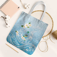 Guam Fishhook Mix Guasali Flowers Tote Bag Dreaming Turquoise
