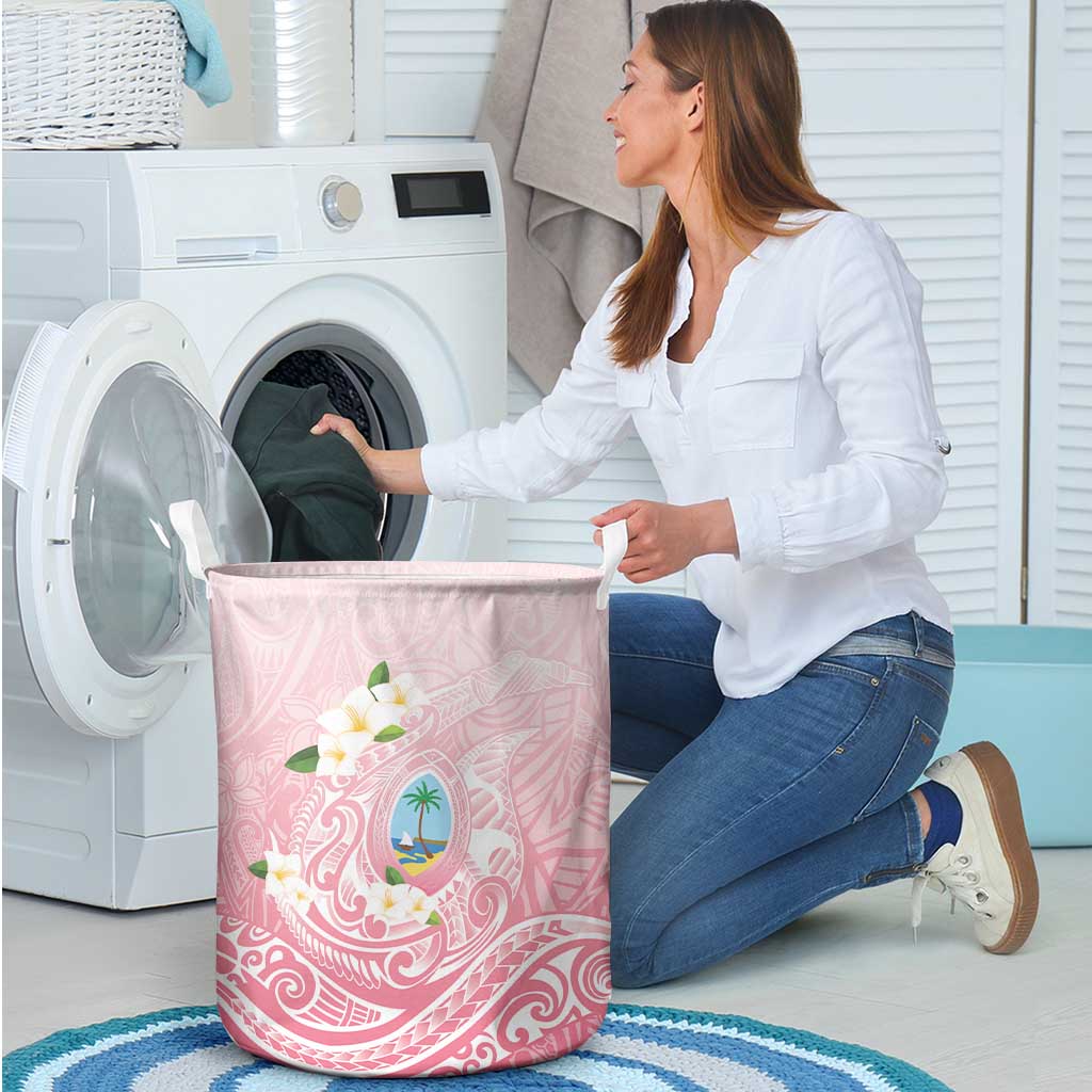 Guam Fishhook Mix Guasali Flowers Laundry Basket Dreaming Coral