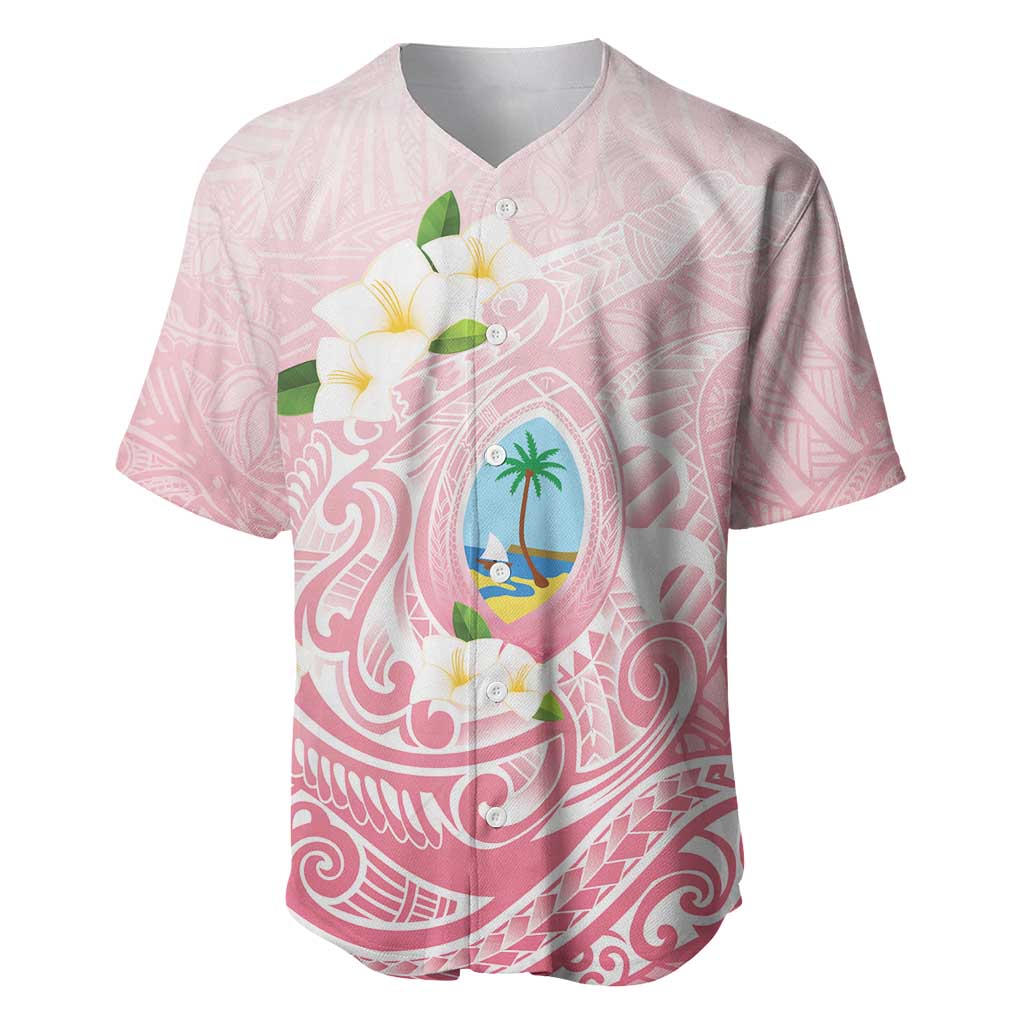 Guam Fishhook Mix Guasali Flowers Baseball Jersey Dreaming Coral