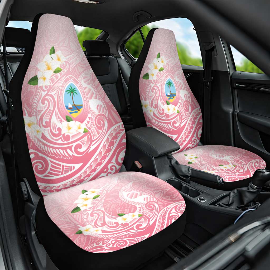 Guam Fishhook Mix Guasali Flowers Car Seat Cover Dreaming Coral LT7 One Size Pink - Polynesian Pride