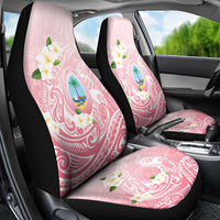 Guam Fishhook Mix Guasali Flowers Car Seat Cover Dreaming Coral LT7 - Polynesian Pride