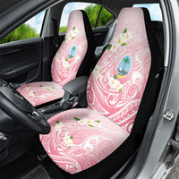 Guam Fishhook Mix Guasali Flowers Car Seat Cover Dreaming Coral LT7 - Polynesian Pride