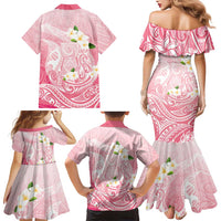 Guam Fishhook Mix Guasali Flowers Family Matching Mermaid Dress and Hawaiian Shirt Dreaming Coral