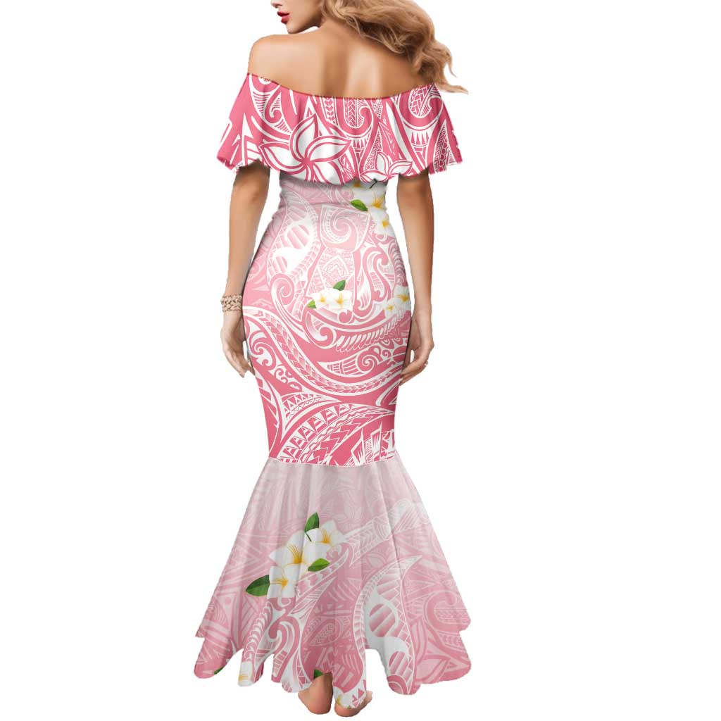 Guam Fishhook Mix Guasali Flowers Family Matching Mermaid Dress and Hawaiian Shirt Dreaming Coral