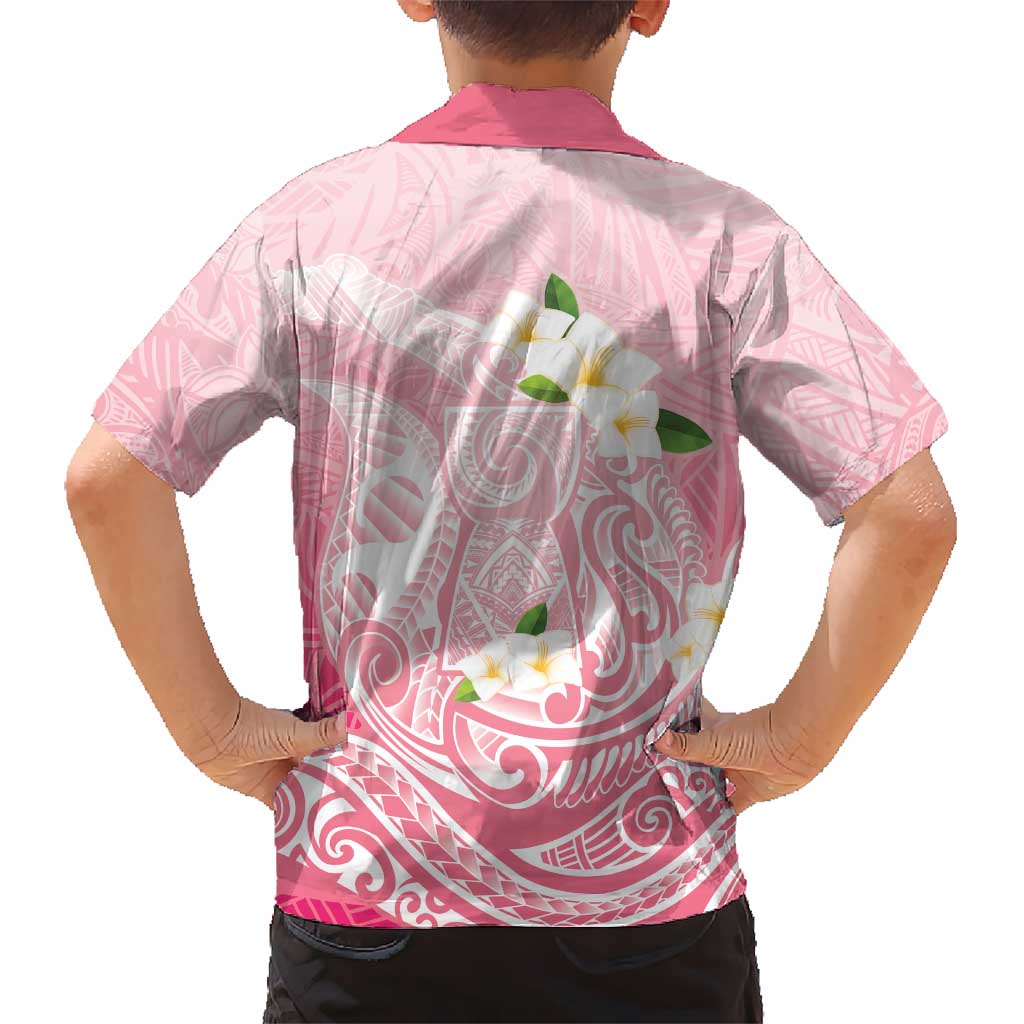 Guam Fishhook Mix Guasali Flowers Family Matching Puletasi and Hawaiian Shirt Dreaming Coral