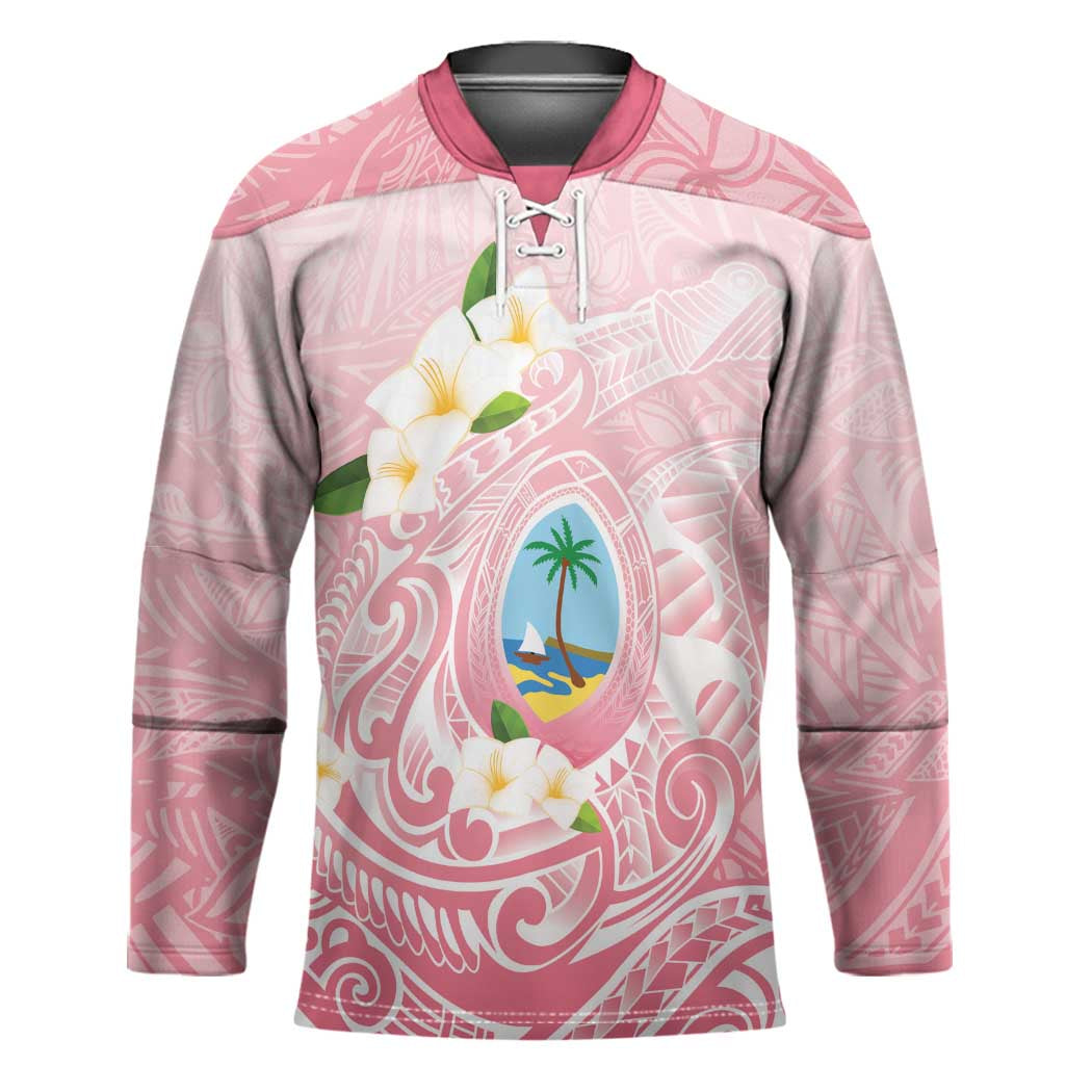 Guam Fishhook Mix Guasali Flowers Hockey Jersey Dreaming Coral
