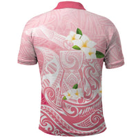 Guam Fishhook Mix Guasali Flowers Polo Shirt Dreaming Coral