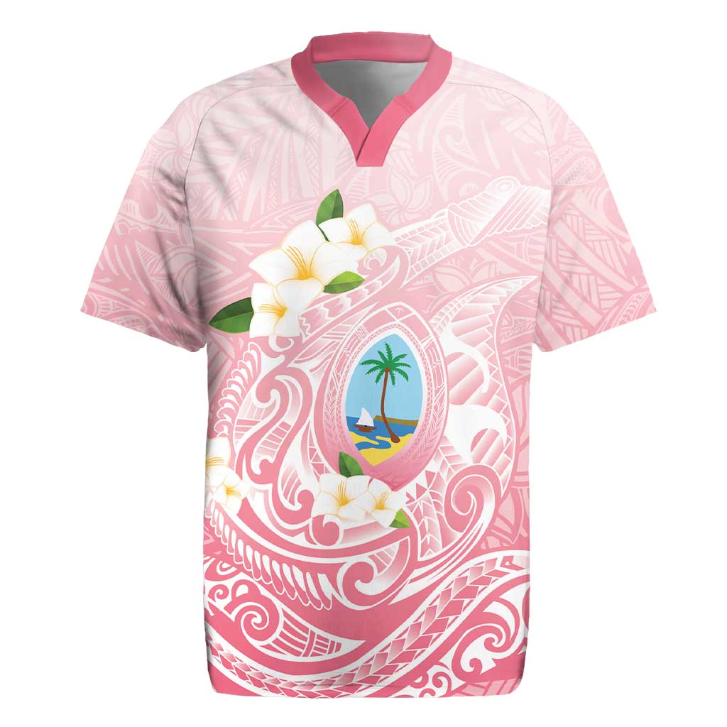 Guam Fishhook Mix Guasali Flowers Rugby Jersey Dreaming Coral
