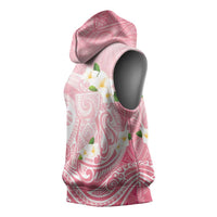 Guam Fishhook Mix Guasali Flowers Sleeveless Hoodie Dreaming Coral LT7 - Polynesian Pride