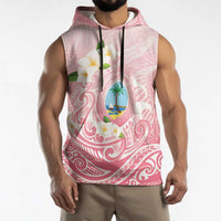 Guam Fishhook Mix Guasali Flowers Sleeveless Hoodie Dreaming Coral LT7 - Polynesian Pride
