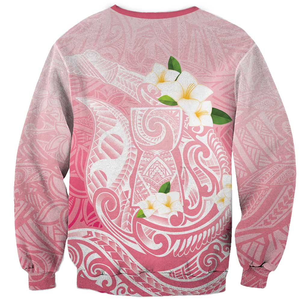 Guam Fishhook Mix Guasali Flowers Sweatshirt Dreaming Coral