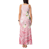 Guam Fishhook Mix Guasali Flowers Tank Maxi Dress Dreaming Coral LT7 - Polynesian Pride