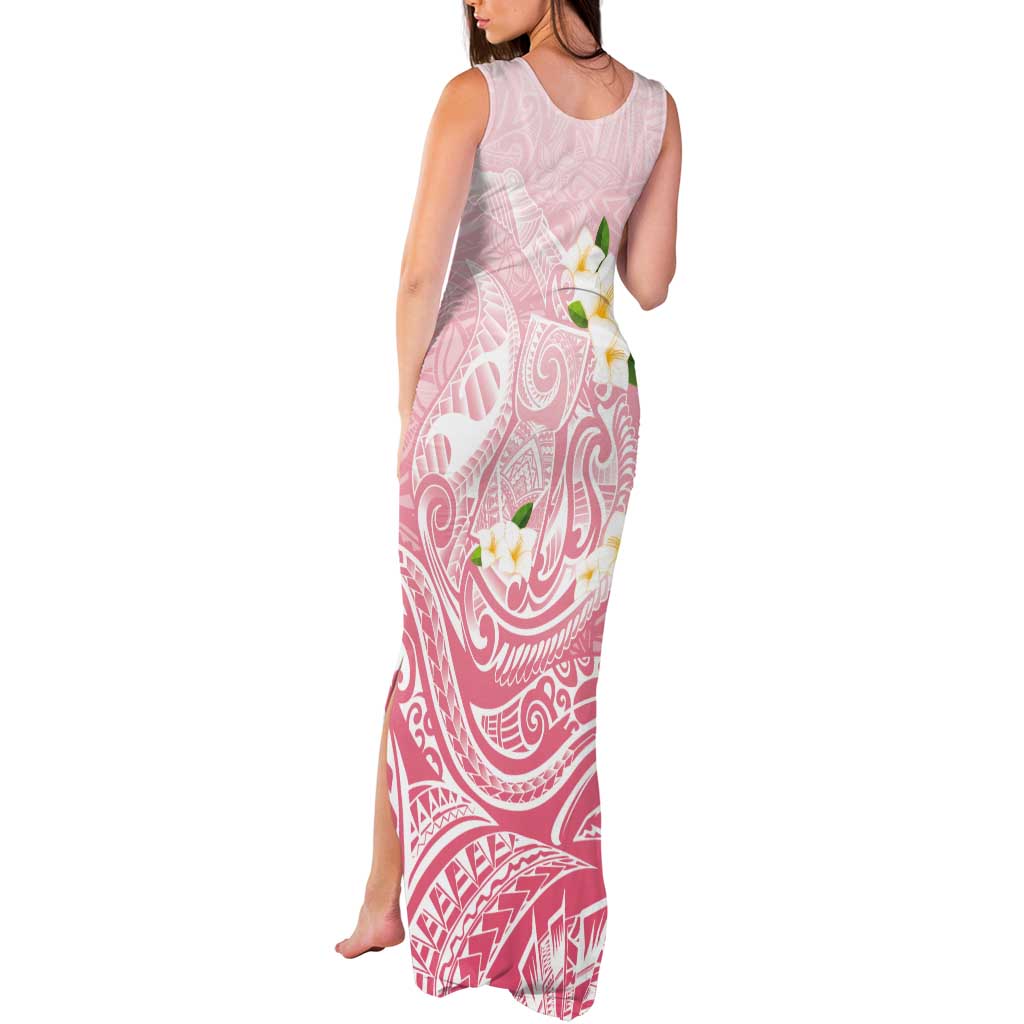 Guam Fishhook Mix Guasali Flowers Tank Maxi Dress Dreaming Coral LT7 - Polynesian Pride