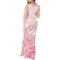 Guam Fishhook Mix Guasali Flowers Tank Maxi Dress Dreaming Coral LT7 - Polynesian Pride
