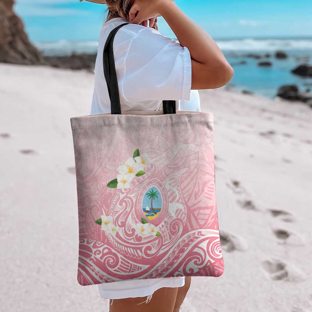 Guam Fishhook Mix Guasali Flowers Tote Bag Dreaming Coral