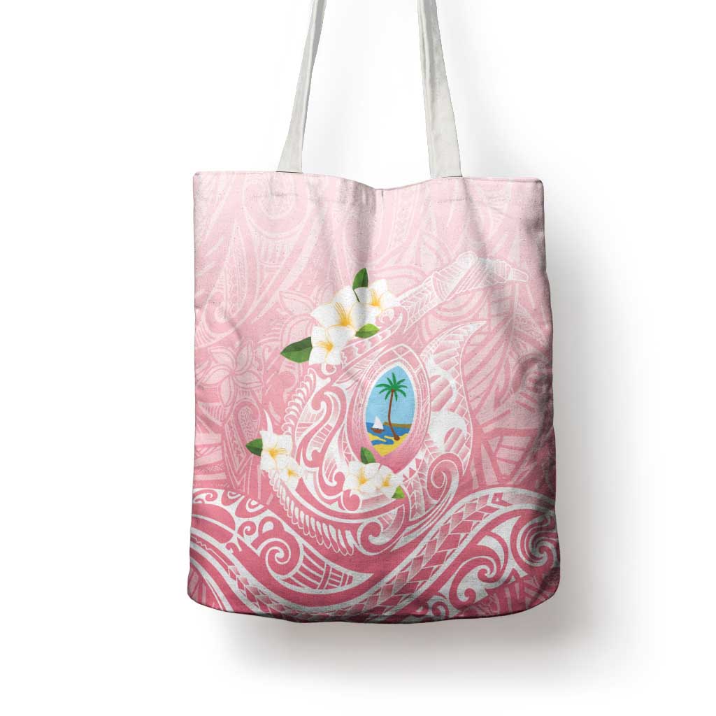 Guam Fishhook Mix Guasali Flowers Tote Bag Dreaming Coral
