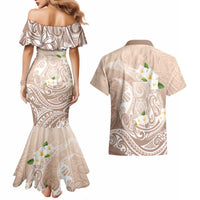 Guam Fishhook Mix Guasali Flowers Couples Matching Mermaid Dress and Hawaiian Shirt Dreaming Hazel