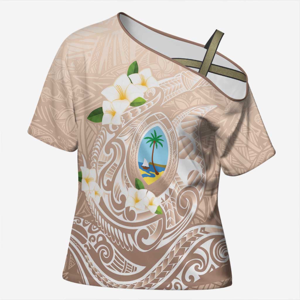 Guam Fishhook Mix Guasali Flowers Cross Shoulder Shirt Dreaming Hazel