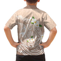 Guam Fishhook Mix Guasali Flowers Family Matching Off The Shoulder Long Sleeve Dress and Hawaiian Shirt Dreaming Hazel