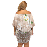 Guam Fishhook Mix Guasali Flowers Family Matching Off Shoulder Short Dress and Hawaiian Shirt Dreaming Hazel