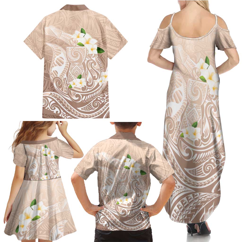 Guam Fishhook Mix Guasali Flowers Family Matching Summer Maxi Dress and Hawaiian Shirt Dreaming Hazel