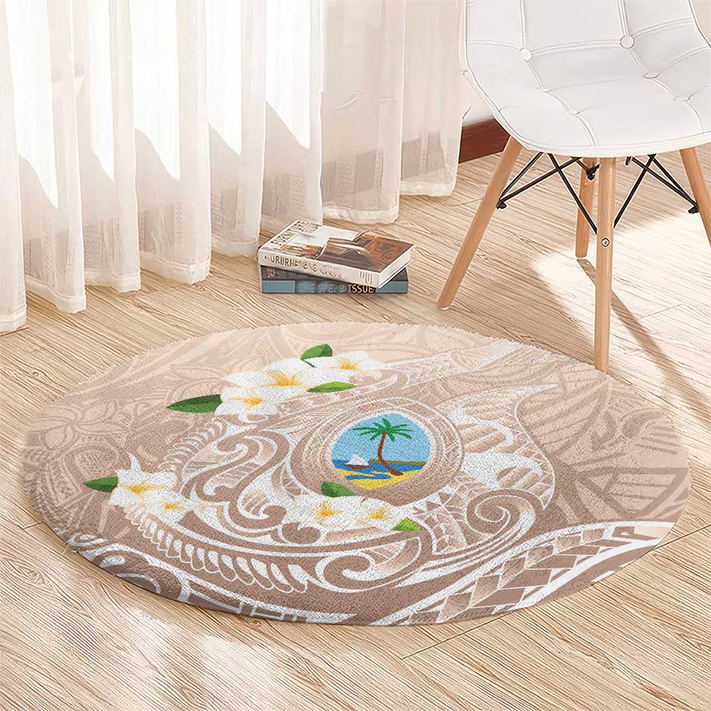 Guam Fishhook Mix Guasali Flowers Round Carpet Dreaming Hazel