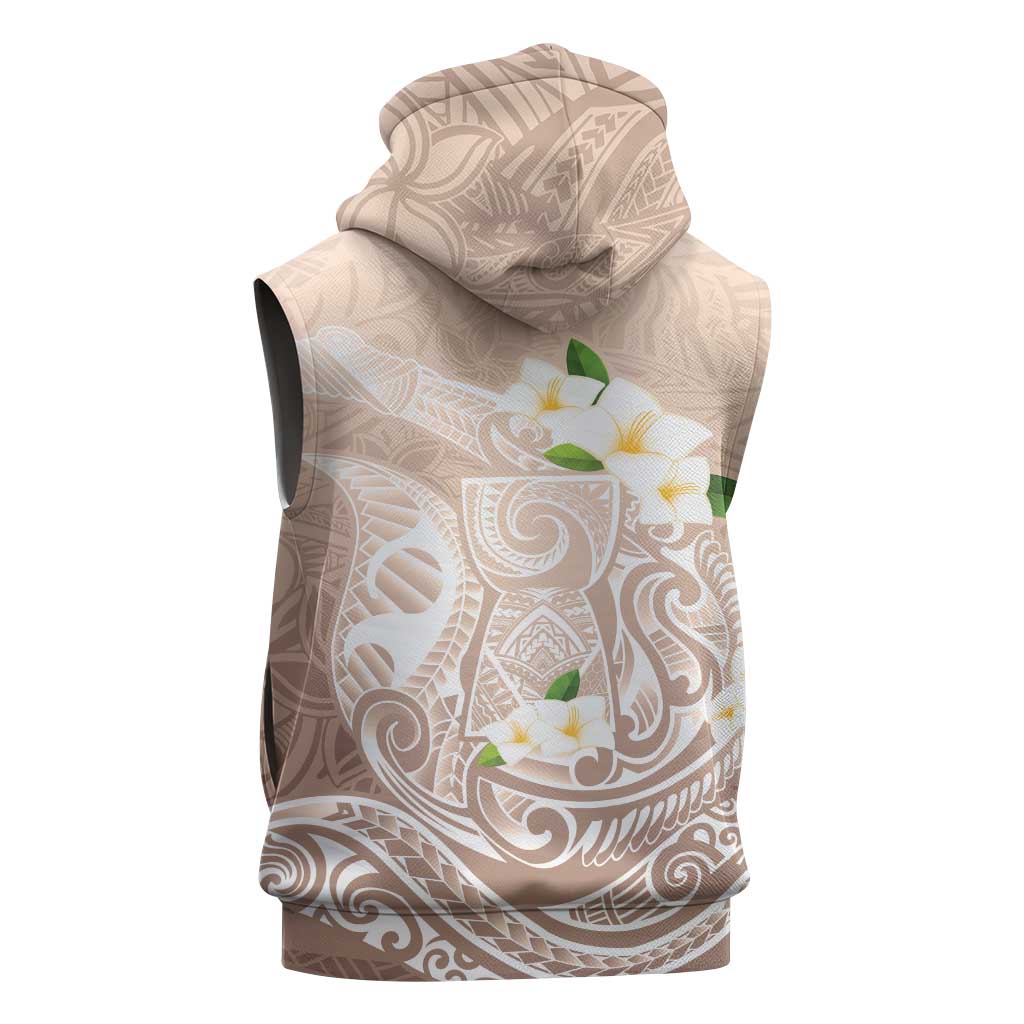 Guam Fishhook Mix Guasali Flowers Sleeveless Zip Hoodie Dreaming Hazel