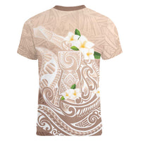 Guam Fishhook Mix Guasali Flowers Women V-Neck T-Shirt Dreaming Hazel