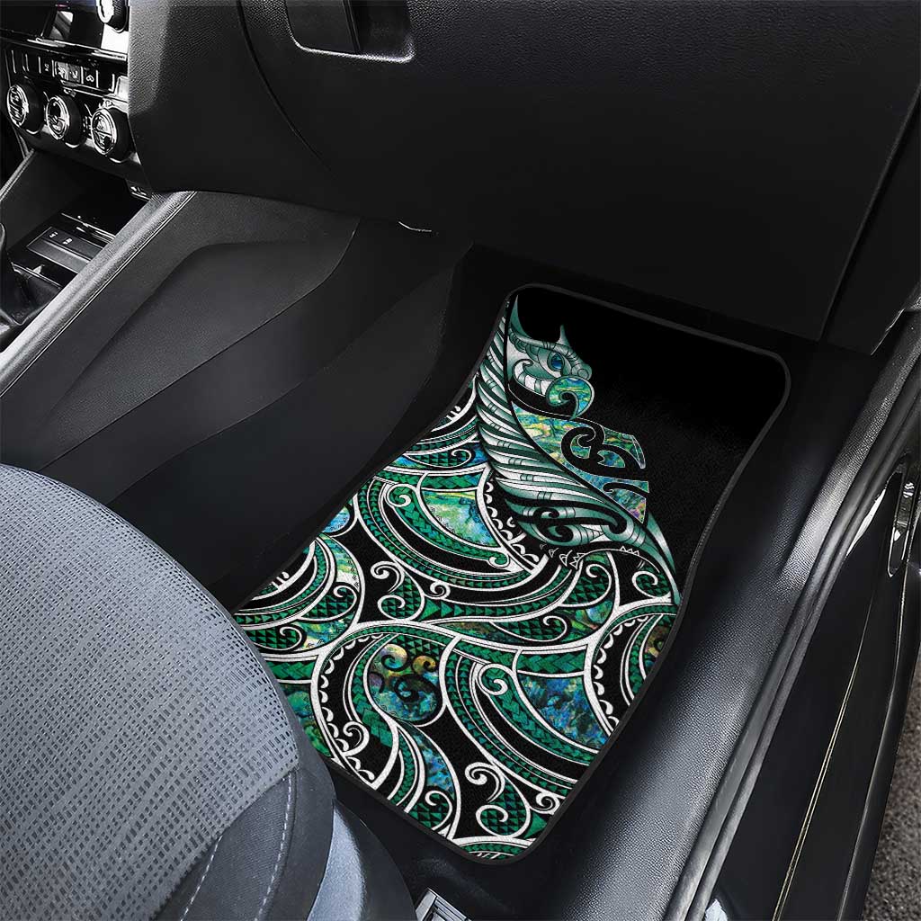 Maori Matariki - Manaia Car Mats Emerald Paua Shell