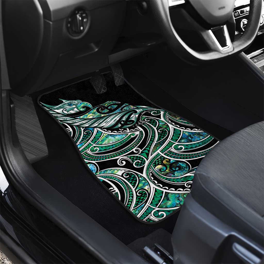 Maori Matariki - Manaia Car Mats Emerald Paua Shell