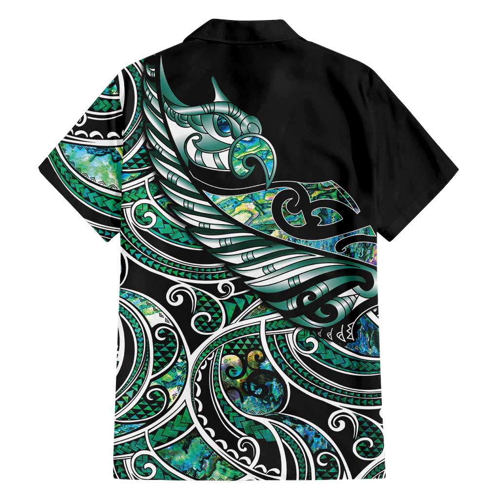 Maori Matariki - Manaia Family Matching Mermaid Dress and Hawaiian Shirt Emerald Paua Shell LT7 - Polynesian Pride