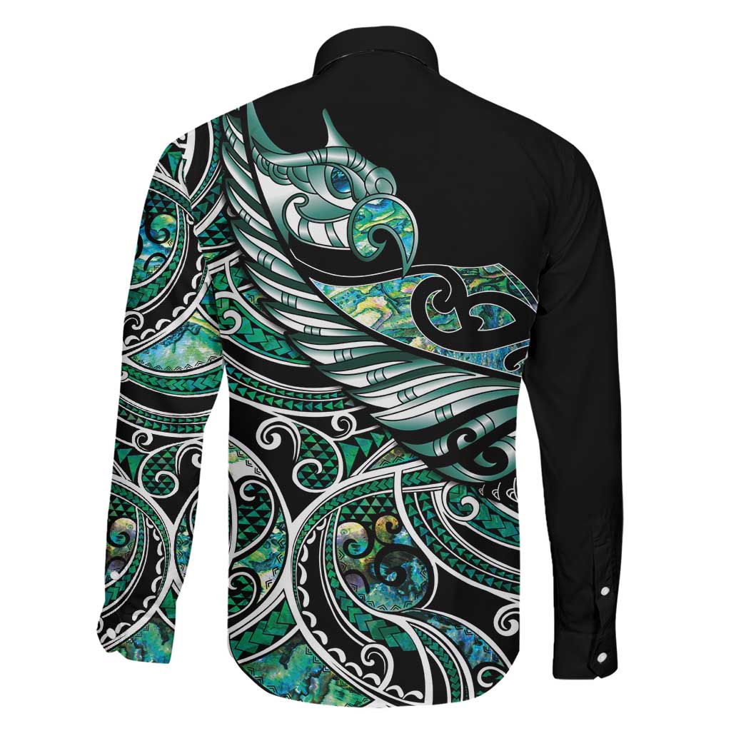 Maori Matariki - Manaia Family Matching Mermaid Dress and Hawaiian Shirt Emerald Paua Shell LT7 - Polynesian Pride