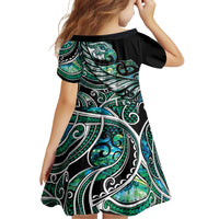 Maori Matariki - Manaia Family Matching Tank Maxi Dress and Hawaiian Shirt Emerald Paua Shell LT7 - Polynesian Pride