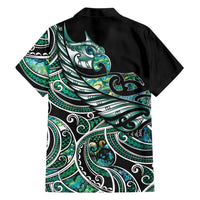 Maori Matariki - Manaia Family Matching Tank Maxi Dress and Hawaiian Shirt Emerald Paua Shell LT7 - Polynesian Pride