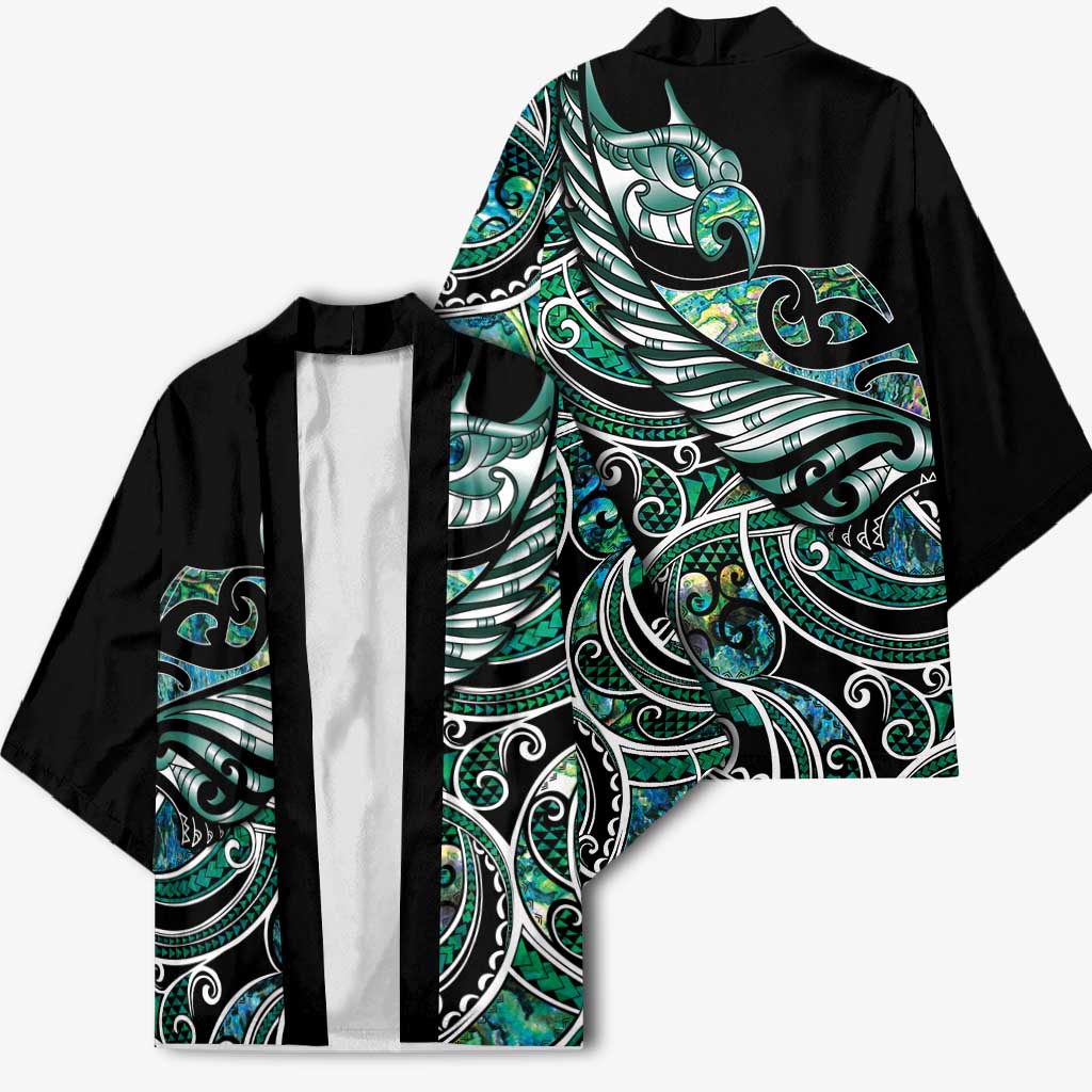 Maori Matariki - Manaia Kimono Emerald Paua Shell