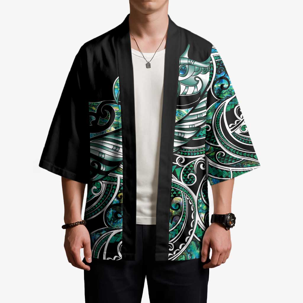 Maori Matariki - Manaia Kimono Emerald Paua Shell