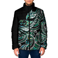 Maori Matariki - Manaia Padded Jacket Emerald Paua Shell
