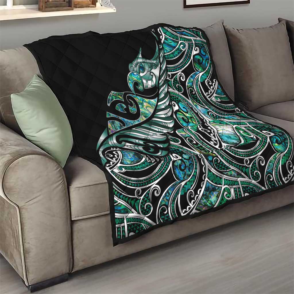 Maori Matariki - Manaia Quilt Emerald Paua Shell