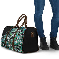 Maori Matariki - Manaia Travel Bag Emerald Paua Shell