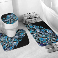 Maori Matariki - Manaia Bathroom Set Galaxy Blue Paua Shell