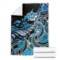 Maori Matariki - Manaia Blanket Galaxy Blue Paua Shell