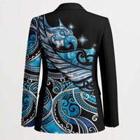 Maori Matariki - Manaia Blazer Galaxy Blue Paua Shell