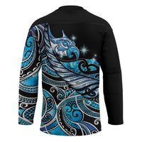 Maori Matariki - Manaia Hockey Jersey Galaxy Blue Paua Shell