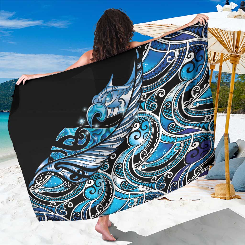 Maori Matariki - Manaia Sarong Galaxy Blue Paua Shell