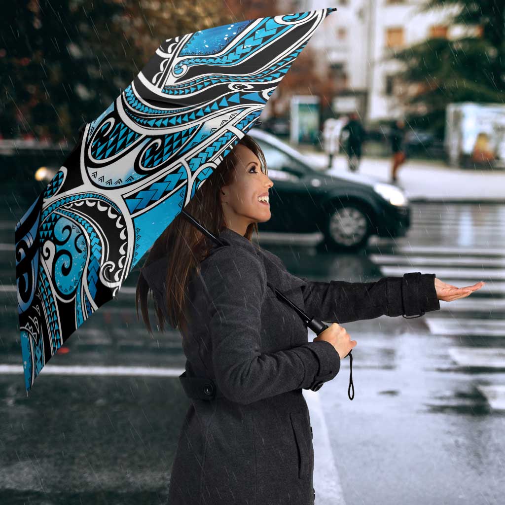 Maori Matariki - Manaia Umbrella Galaxy Blue Paua Shell
