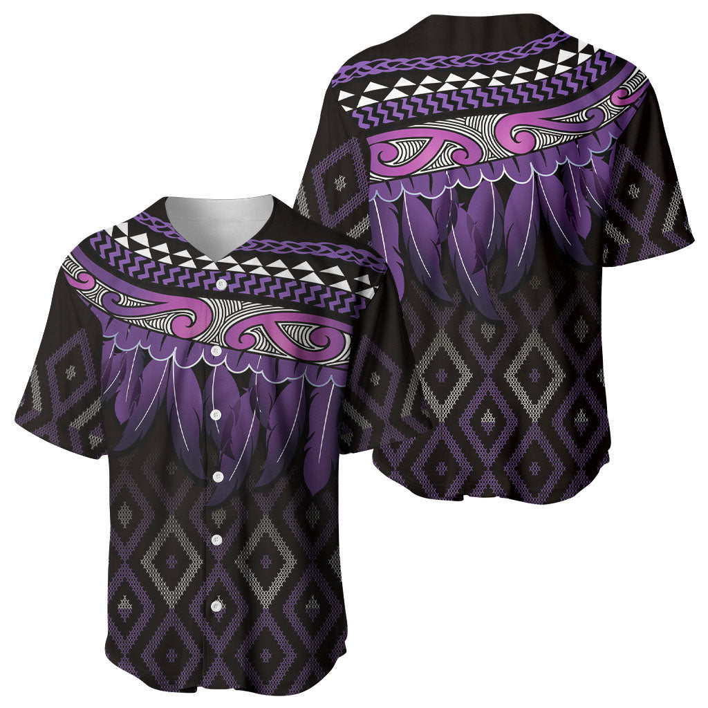 Aotearoa Maori Ngati Porou Iwi Baseball Jersey Korowai Tukutuku Kaokao Motifs