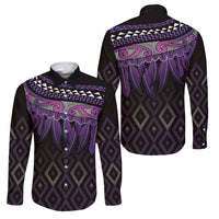 Aotearoa Maori Ngati Porou Iwi Family Matching Off Shoulder Maxi Dress and Hawaiian Shirt Korowai Tukutuku Kaokao Motifs